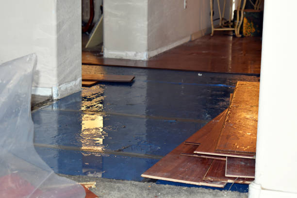 Professional Flood Damage Restoration technician working in Comfort, TX